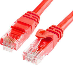 Manhattan 739924 U/UTP Cat.6 Καλώδιο Ethernet 0.25m Κόκκινο