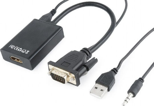 Gembird Μετατροπέας VGA male σε HDMI female GM-VGA-HDMI