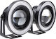 M609 Angel Eyes Round Fog lights with DRL Car LED Universal 12V 10W 7.6cm 2pcs
