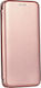 Forcell Elegance Книга Изкуствена Кожа Розово З...