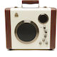 GPO Retro Manga Bluetooth Speaker 30W with Battery Life up to 8 hours Brown/Beige