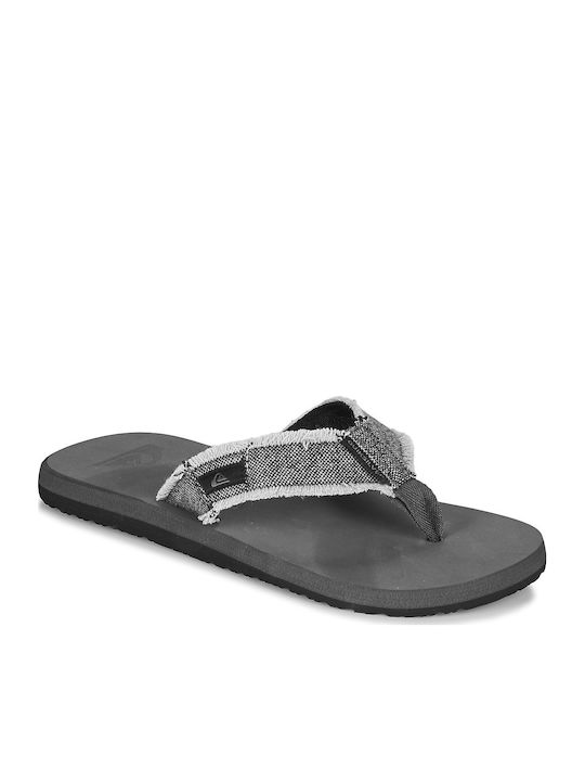 Quiksilver Monkey Abyss Men's Flip Flops Gray