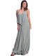 Sommer Maxi Kleid Wickel Mint