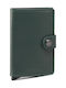 Secrid Miniwallet Men's Leather Card Wallet with RFID και Slide Mechanism Original Green