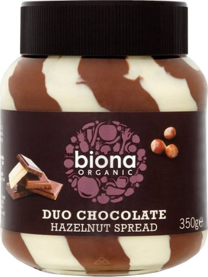 Biona Praline Spread Duo Chocolate & Hazelnut with Chocolate & Hazelnut 350gr