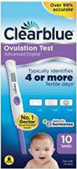 Clearblue Advanced Digital Ovulation 10pcs Digital Ovulation Test with Two Hormone Index