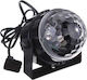 5WLPL Crystal Ball Decorative Lamp with RGB Lighting Party Light LED Black