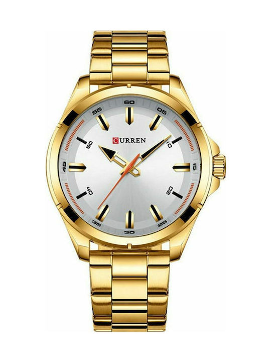 Curren Watch Battery with Gold Metal Bracelet