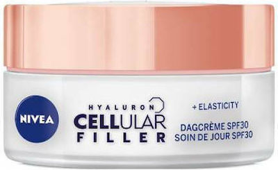 Nivea Cellular Hyaluron Filler +Elasticity Reshape 24ωρη Κρέμα Προσώπου Ημέρας με SPF30 για Αντιγήρανση 50ml