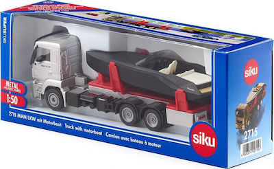 Siku Φορτηγό με Μηχανοκίνητο Σκάφος Set cu Camion 1:50 pentru 3++ Ani 2715