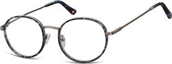 Montana Eyewear Men's Prescription Eyeglass Frames Black MM608D