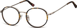 Montana Eyewear Men's Prescription Eyeglass Frames Brown Tortoise MM608