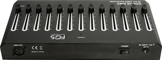 Fos Technologies FOS 12ch DMX Controller Κονσόλα Φωτισμού με 12 Κανάλια Ελέγχου