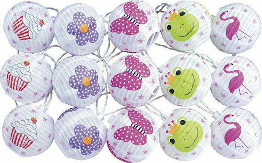 Jabadabado Garland Plastic Kids Wall Light Butterflies