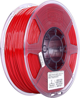 Esun PETG 3D Printer Filament 1.75mm Fire Engine Red 1kg