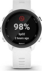 Garmin Forerunner 245 Music 42mm Αδιάβροχο Smartwatch με Παλμογράφο (Λευκό)