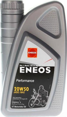 Eneos Max Performance Λάδι Μοτοσυκλέτας για Τετράχρονους Κινητήρες 20W-50 1lt