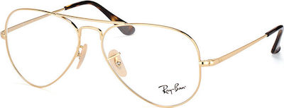 Ray Ban Metallisch Brillenrahmen Gold RB6489 2500