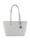 DKNY Leather Women's Bag Shopper Shoulder White