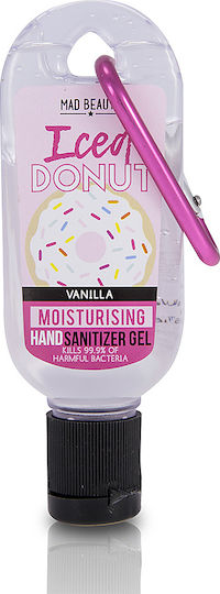 Mad Beauty Clip & Clean Antiseptic Hand Gel 30ml Vanilla