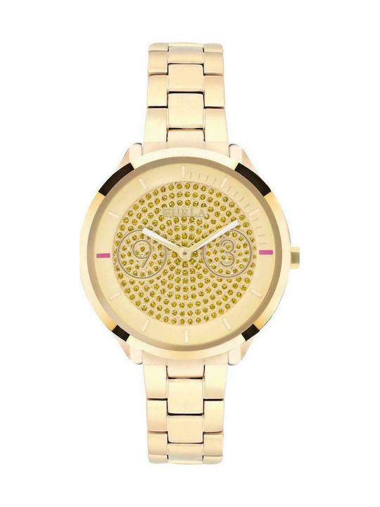 Furla Watch with Gold Metal Bracelet R4253102506