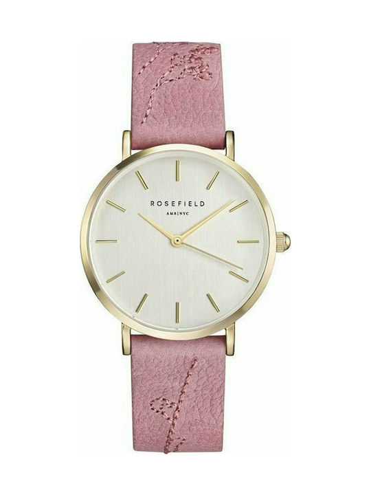 Rosefield Uhr mit Rosa Lederarmband CIRBG-E92