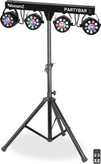 Max Audio Bewegtes Licht LED PAR DMX Partybar3 4x Magic Ball RGB mit Fernbedienung