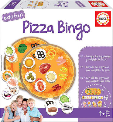 Educa Board Game Pizza Bingo for 2-4 Players 4+ Years 18127 (EN)