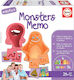 Educa Επιτραπέζιο Παιχνίδι Monsters Memo για 2-4 Παίκτες 2+ Ετών