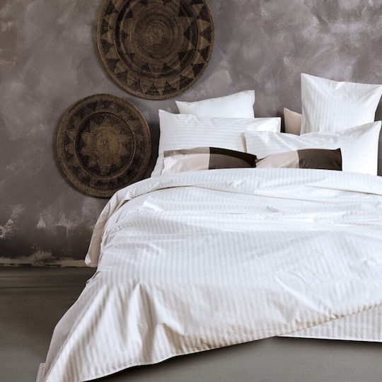 SB Home Сет Чаршафи 250x280см. Lusso Крем 4бр