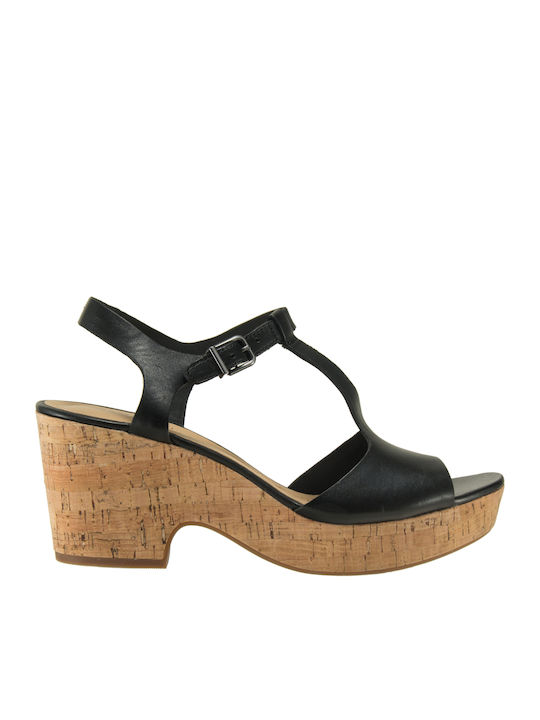 Clarks Maritsa Carie Platforme dama Negre