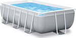 Intex Prism Metal Frame Swimming Pool PVC with Metallic Frame 300x175x80cm