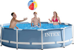 Intex Prism Metal Frame Swimming Pool PVC with Metallic Frame 305x305x76cm