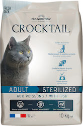 Flatazor Crocktail Adult Sterilized Dry Food for Adult Neutered Cats with Sensitive Urinary System with Fish 10kg