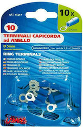 Lampa Ring Terminals 0.5mm Blue 10τμχ 45067