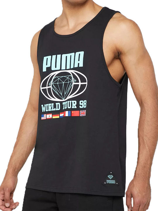 Puma x Diamond Ανδρική Μπλούζα Αμάνικη Μαύρη
