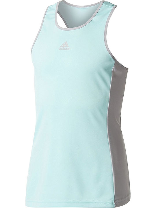 Adidas Kinderhemd Ärmellos Hellblau Galaxy Tank