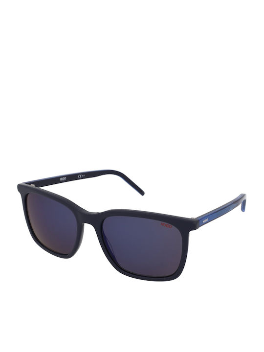 Hugo Boss Men's Sunglasses with Navy Blue Plastic Frame and Blue Lens HG 1027/S PJP/XT