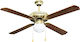 Lineme Ceiling Fan 132cm with Light Brown