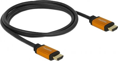 DeLock HDMI 2.1 Cable HDMI male - HDMI male 1.5m Μαύρο