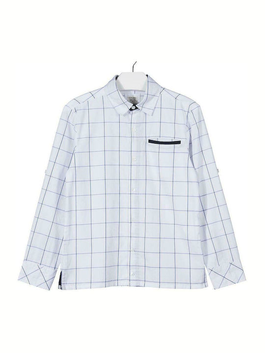 Losan Kids Checked Shirt White