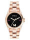 Furla Women's Watch 34mm Battery with Pink Gold Stainless Steel Bracelet