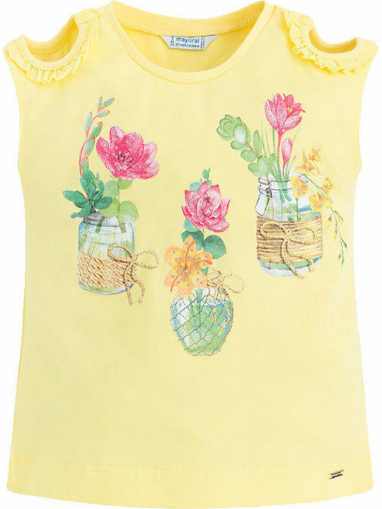 Mayoral Kids Blouse Sleeveless Yellow