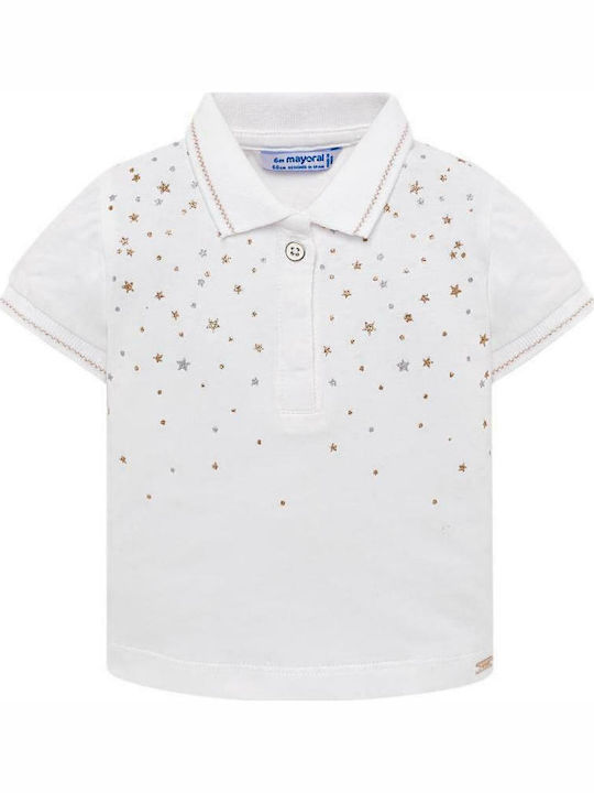 Mayoral Kids Polo Short Sleeve White