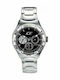 Chronotech Ανδρικό Ρολόι 38mm Χρονογράφος Μπαταρίας με Ασημί Μεταλλικό Μπρασελέ