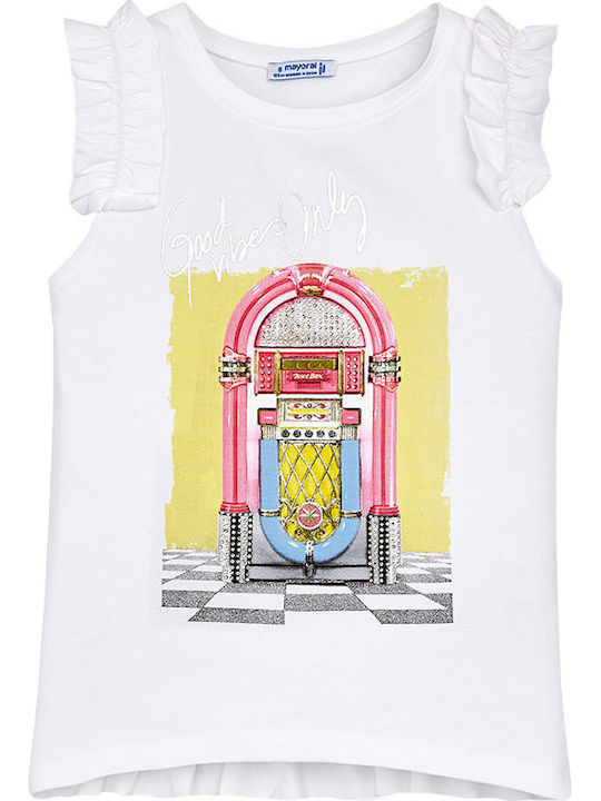 Mayoral Kids Blouse Sleeveless White