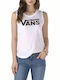 Vans Muscle V Summer Women's Blouse Sleeveless White