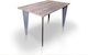 Tisch Küche Holz mit Metallgestell 120x75x75cm