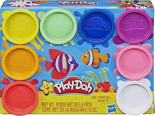 Hasbro Play-Doh Sea Rainbow за 2+ Години, 8бр Rainbow