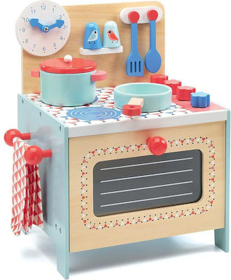 Djeco Kids Kitchen Ηλεκτρική Κουζίνα made of Wood for 4+ Years Old 06507